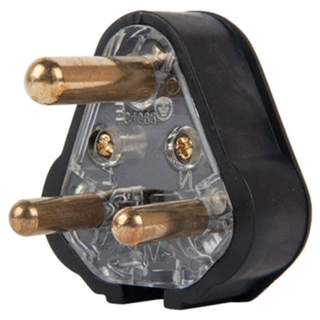 Picture of 3 Pin plug rubber 15A 250V
